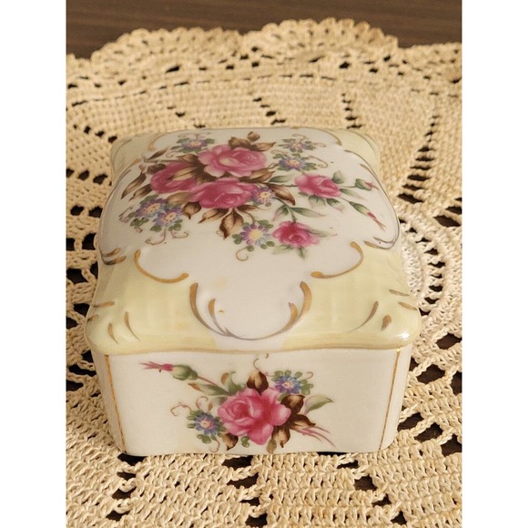 Chase Japan Vintage rose Trinket Box - Picture 4 of 7